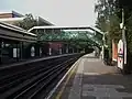 Westbound platform looking west
