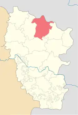 Location of Novopskovskyi Raion