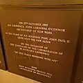 O'Connor plaque