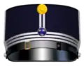Hat (Mössa m/1865-99) for a captain in the Life Guards infantry