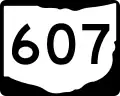 State Route 607 marker