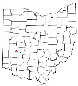 Location of Crystal Lakes, Ohio