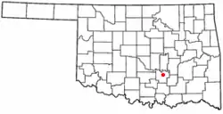Location in the state of Oklahoma