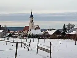 Oberrieden seen form from the east