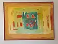 oil painting (c. 1980) by Hamidur Rahman