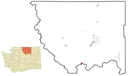 Location of Brewster, Washington