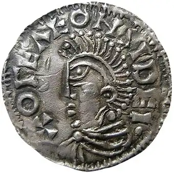 Image 12Silver coin minted at Sigtuna for a Swedish king around the year 1000 (from Culture of Sweden)