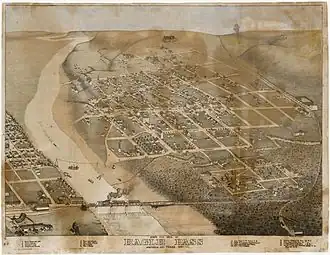 Map of the city 1887