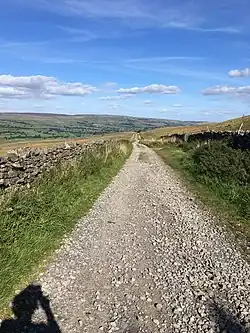 The Roman road near Virosidium, now a bridle path