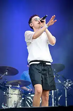 Olly Alexander performing at the Sziget Festival in Hungary, 2016