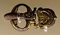 Early medieval jewellery, 5th-7th century, belt buckle with almandines 03