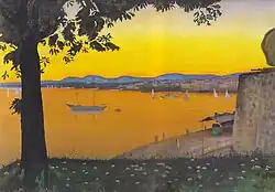 Oslo fra Akershus (Oslo from Akershus) c. 1900