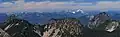 View from Otter Point with Silver Eagle to far left, and Bald Eagle to far right