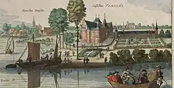 View of the old castle of Temse in Flandria Illustrata (1641)[6]