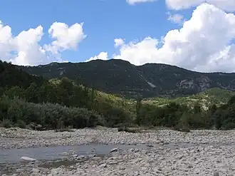 The Oule river between La Charce and Rottier