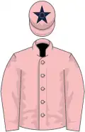 Pink, pink sleeves, pink cap, dark blue star