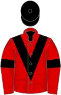 Red, black chevron, armlets and cap