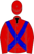 Red, blue cross-belts