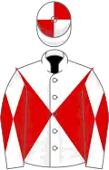 White and red diabolo, qtd cap