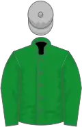 Green, silver cap