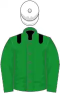 Green, black epaulets, white cap