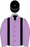 Mauve, Black braces and cap
