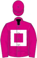 Pink, white hollow box, pink cap