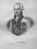 V. Ya. Chichagov lithograph by A. E. Munster
