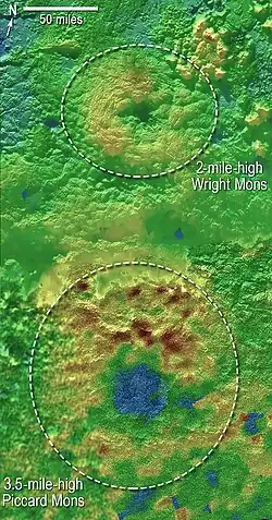 Topography map