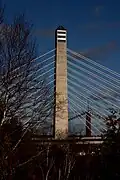Viewed from scenic overlook of the western pylon