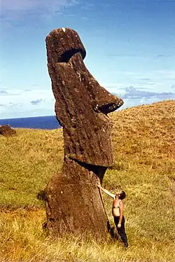 Eroded moai