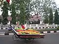 Merdeka Street in front of major office in padangsidimpuan