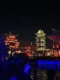 Pagoda inspired tower replicas