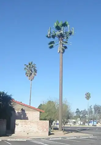 Camouflaged monopole, called "monopalm", in Arizona, US