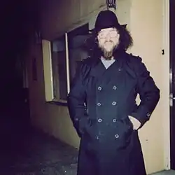 Paul Lebiedzinski in 1991, photographed by Enid Church (née Broderick)