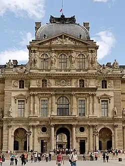 Pavillon Sully at the eastern end of the Cour Napoleon[6]