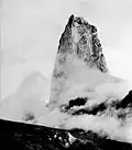 The lava spine that developed after the 1902 eruption of Mount Pelée