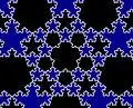 Pentaflake tiling. Center point covered.