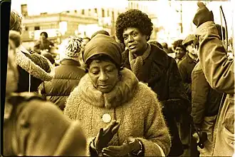 Followers of Jim Jones in San Francisco in January 1977