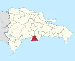 Location of the Peravia Province