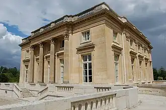West and south façades