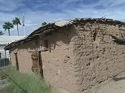 The 1870 adobe homestead house of Phillip Darrell Duppa in Phoenix.