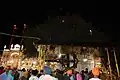 Photograph of the Lachhi Ber tree at-night within the Golden Temple complex, Amritsar, Punjab, India, April 2023