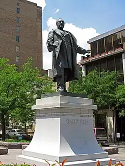 The Garfield Monument in summer.