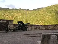 A cannon in the central square