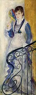 Pierre-Auguste Renoir: Femme sur un escalier today: Eremitage Sankt Petersburg