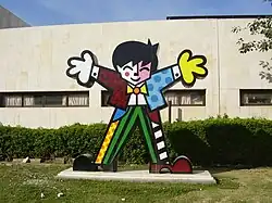 "Wellcome" in the sculpture garden at Sheba Hospital