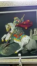 The Icon of Saint George and the Dragon (al-Khidr) is displayed in the Druze Heritage House in Julis.