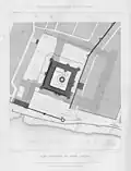 Map of the medieval Louvre, by Adolphe Berty (1866)
