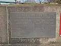 Plaque on Keadby Lifting Bridge regarding its opening on 21 May 1916